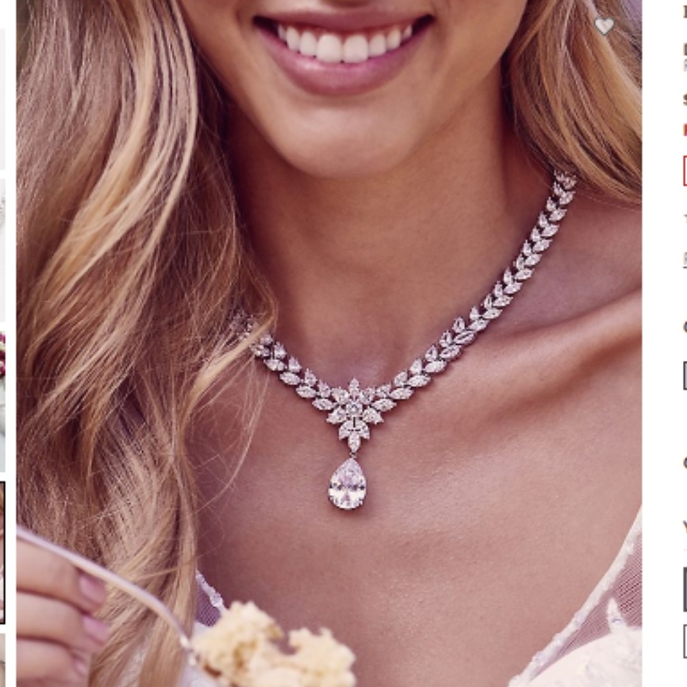 Extravagant Cubic Zirconia Collar Necklace